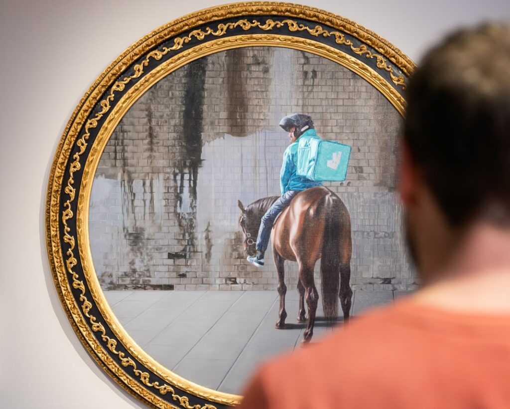 Oeuvre "Vany" de l'artiste Arnaud Adami dans le cadre de l'exposition Faisons corps du MAIF Social Club