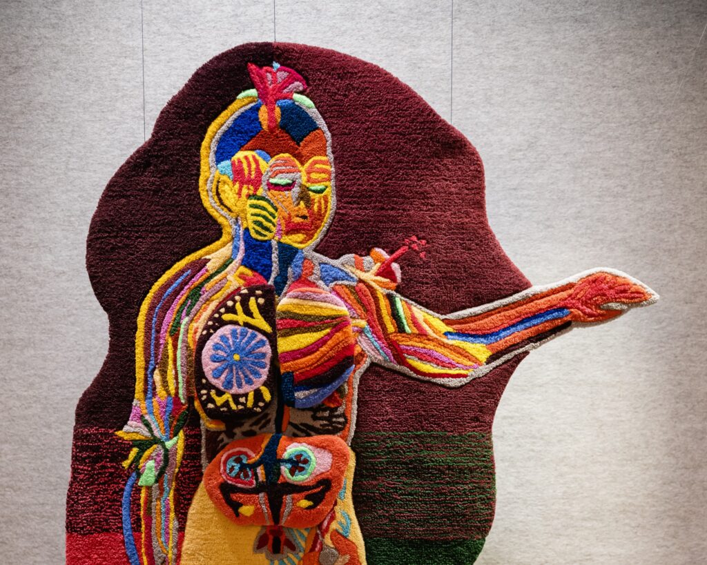 Oeuvre Anatomia de l'artiste roxanne andres dans le cadre de l'exposition Faisons corps du MAIF Social Club
