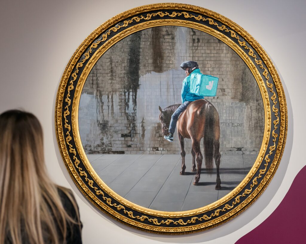 Oeuvre "Vany" de l'artiste Arnaud Adami dans le cadre de l'exposition Faisons corps du MAIF Social Club