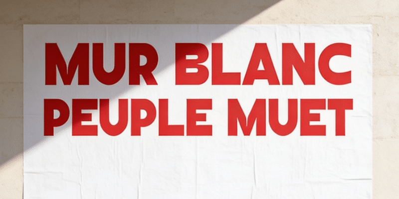 Mur blanc peuple muet