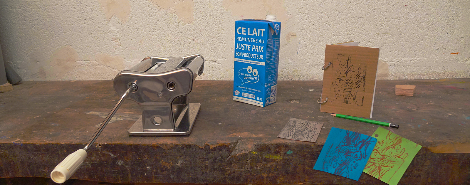 Ton carnet en brique de lait