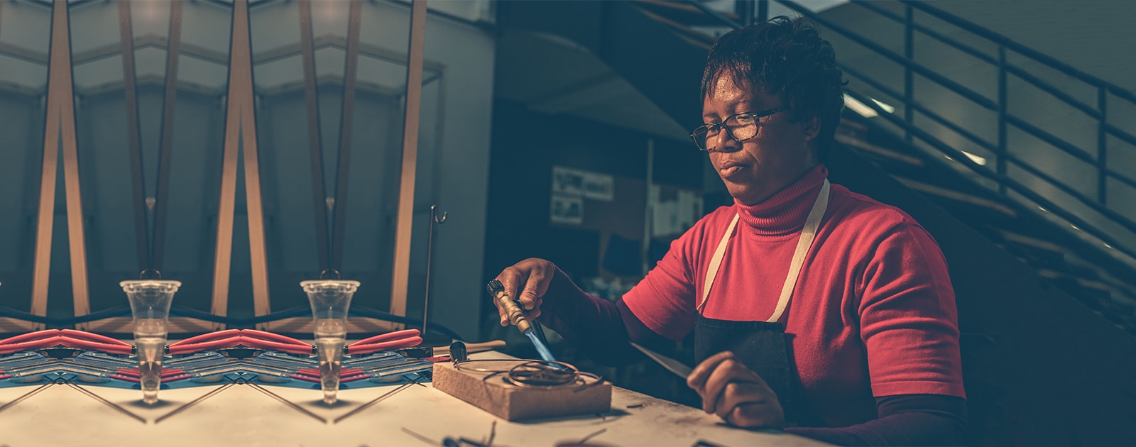 Atelier photophore en cuivre avec Jeannette