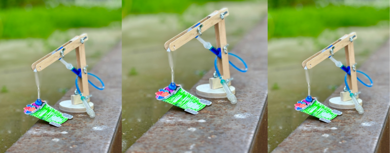 La grue de ramassage des déchets marins